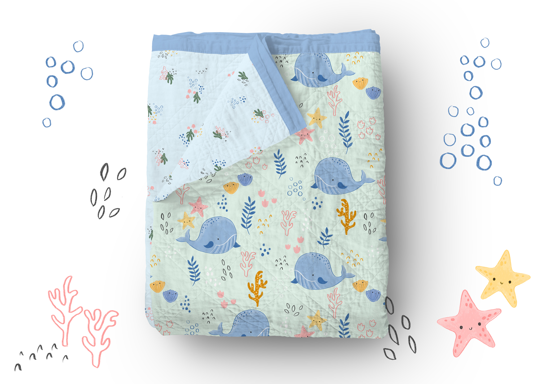 005Baby blanket mockup